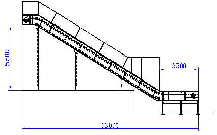 Схема конвейера со стальной лентой ДЦ 12200Ф